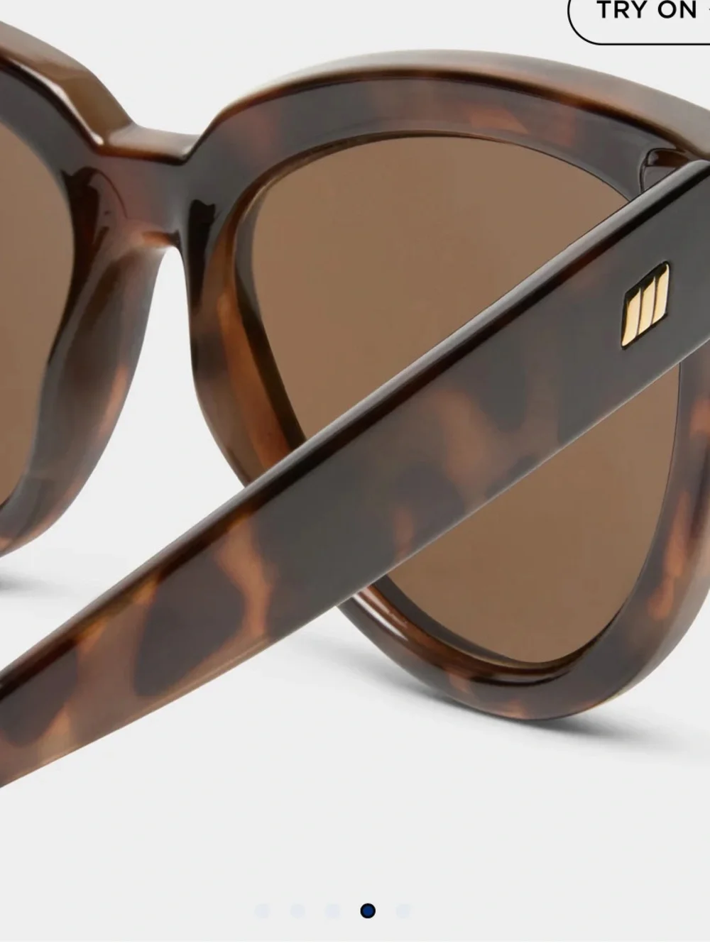 Le Specs Liar Liar  Volcanic Tort Cat-Eye Sunglasses - Brown Tortoise